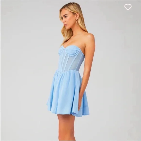 New! BARDOT Cinderella Hart corset mini dress - Picture 4 of 11